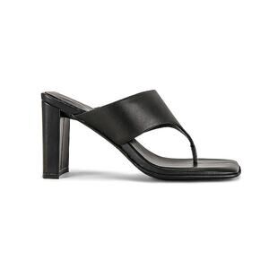 Jeffrey Campbell Sleek Black Heatin Up Sandal Size 7.5